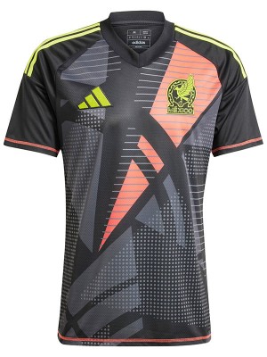 Mexico maglia del portiere uniforme da calcio maglia sportiva da uomo nera da calcio 2024-2025